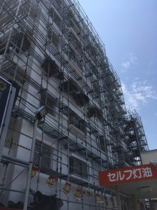 神奈川県　横須賀市　足場施工