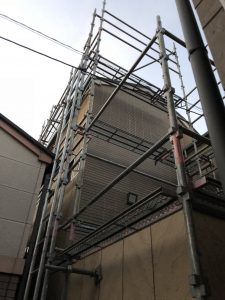 東京都　目黒区　足場施工