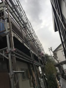 東京都　府中市　足場施工