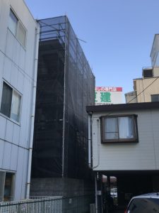 神奈川県　茅ヶ崎市　足場施工