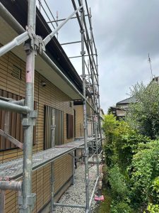 東京都　羽村市　足場施工