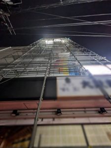 神奈川県　横浜市　足場施工