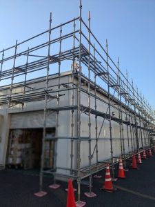 神奈川県　大和市　足場施工