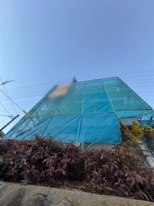 東京都　あきる野市　足場施工