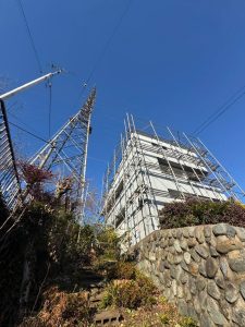 東京都　あきる野市　足場施工