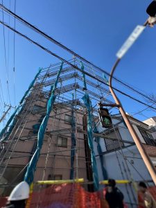東京都　北区　足場施工