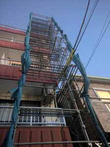 東京都　杉並区　足場施工
