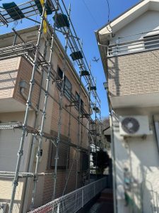 東京都　羽村市　足場施工