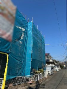 東京都　羽村市　足場施工