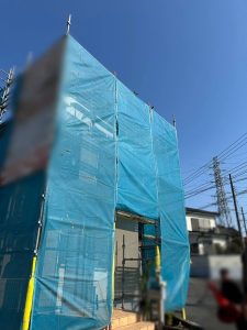 東京都　羽村市　足場施工