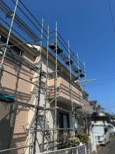 東京都　羽村市　足場施工