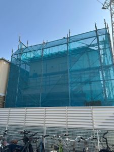 東京都　三鷹市　足場施工