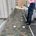 足場　施工　現地調査
