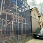 埼玉県　新座市　足場施工