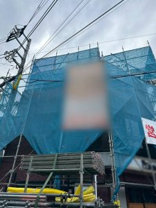 東京都　あきる野市　足場施工