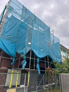 東京都　あきる野市　足場施工