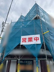 東京都　あきる野市　足場施工