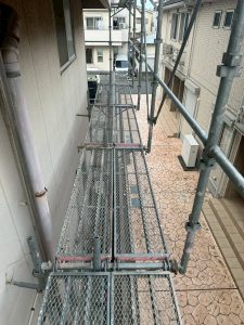 埼玉県　所沢市　足場施工