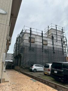 埼玉県　所沢市　足場施工
