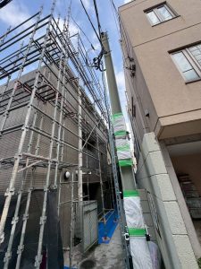 東京都　新宿区　足場施工
