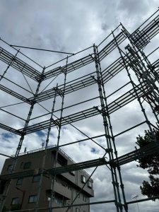 東京都　東久留米市　足場施工