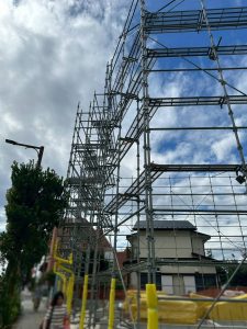 東京都　東久留米市　足場施工