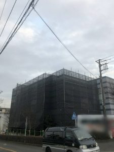 神奈川県　藤沢市　足場施工