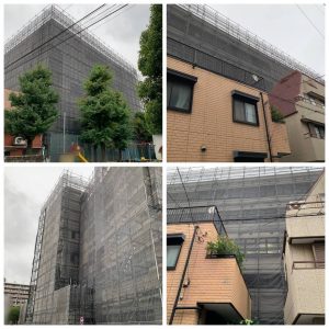 東京都　大田区　足場施工