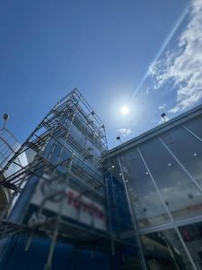 東京都　杉並区　足場施工