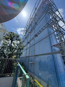 東京都　杉並区　足場施工