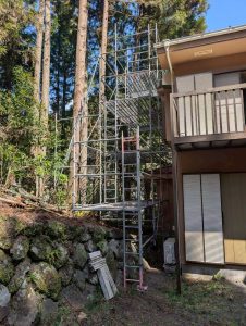 東京都　多摩地区　足場施工