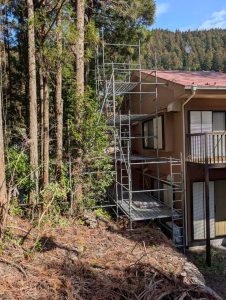 東京都　多摩地区　足場施工