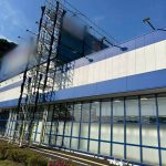 静岡県　店舗　足場施工