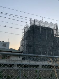 神奈川県　横浜市　足場施工