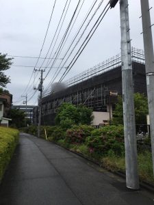 東京都　府中市　足場施工