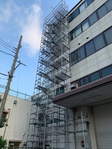 東京都　大田区　足場施工