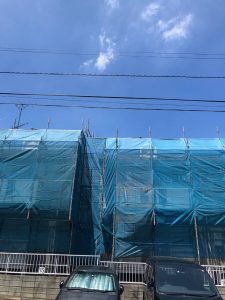 東京都　多摩市　足場施工