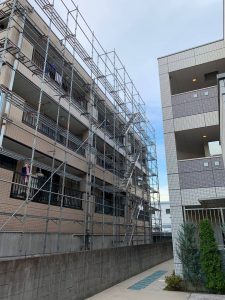 埼玉県　さいたま市　足場施工
