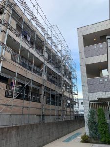 埼玉県　さいたま市　足場施工