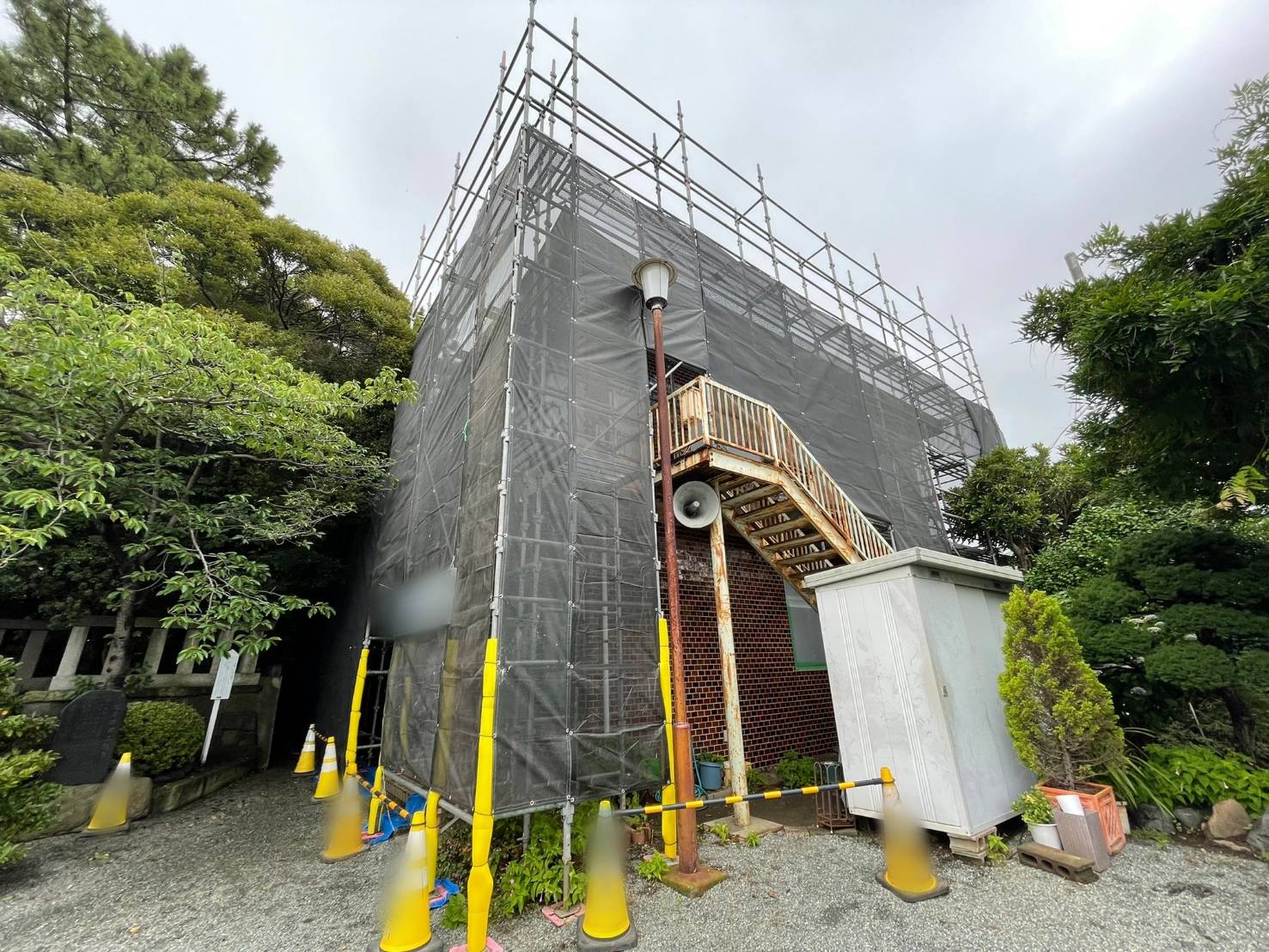 神奈川県　茅ヶ崎市　外部足場