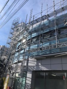 東京都　立川市　足場施工