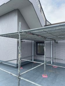 府中市　撮影　足場施工