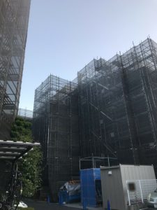 東京都　葛飾区　足場施工