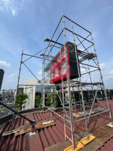 東京都　足立区　足場施工