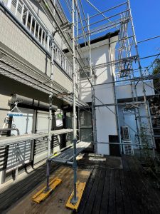 埼玉県　所沢市　足場施工